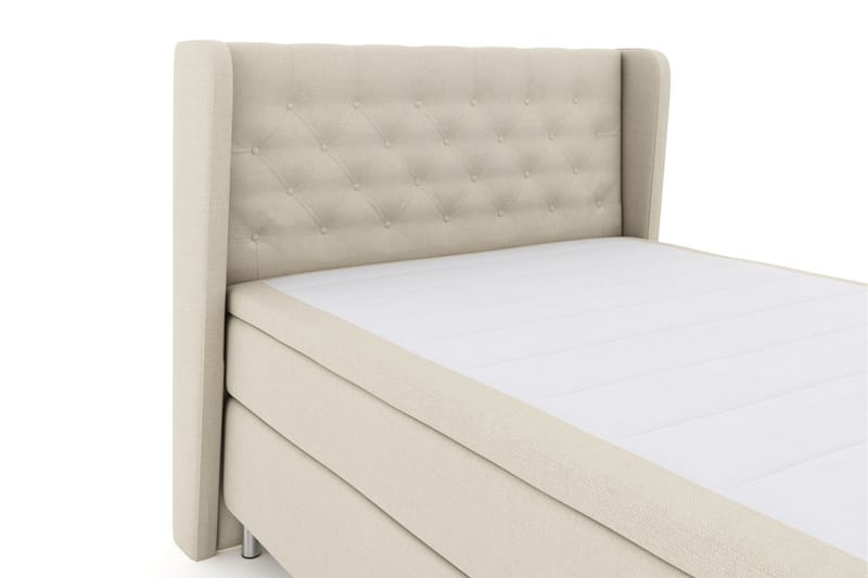 Select No 5 Komplett Sängpaket 140x200 Medium Latex - Beige/Metall - Komplett sängpaket - Kontinentalsäng - Dubbelsäng