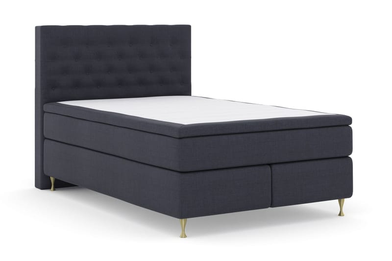 Select No 5 Komplett Sängpaket 160x200 Medium Latex - Blå/Guld - Komplett sängpaket - Kontinentalsäng - Dubbelsäng