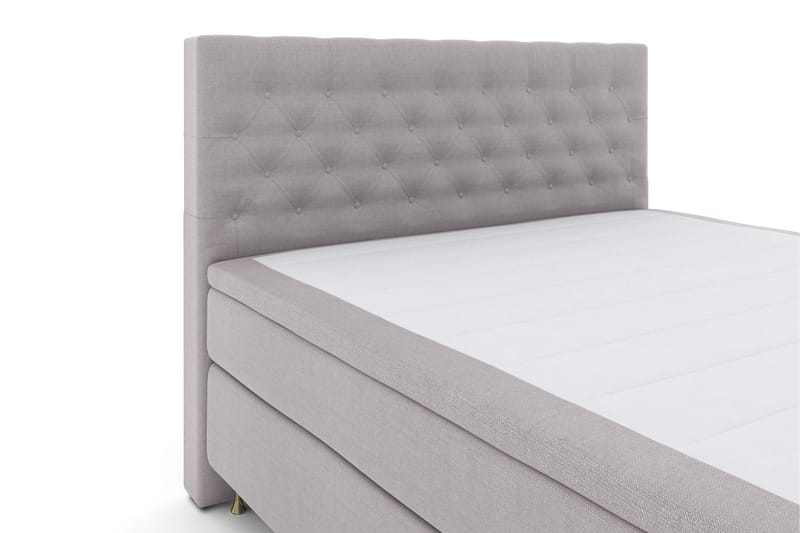 Select No 5 Komplett Sängpaket 160x200 Medium Latex - Ljusgrå/Guld - Komplett sängpaket - Kontinentalsäng - Dubbelsäng