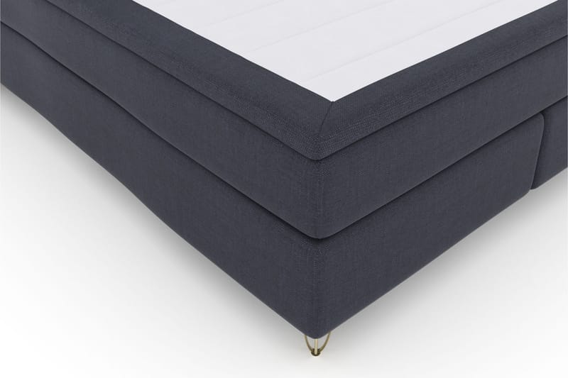 Select No 5 Komplett Sängpaket 210x210 Fast Latex - Blå/Metall V-form - Möbler - Säng - Komplett sängpaket