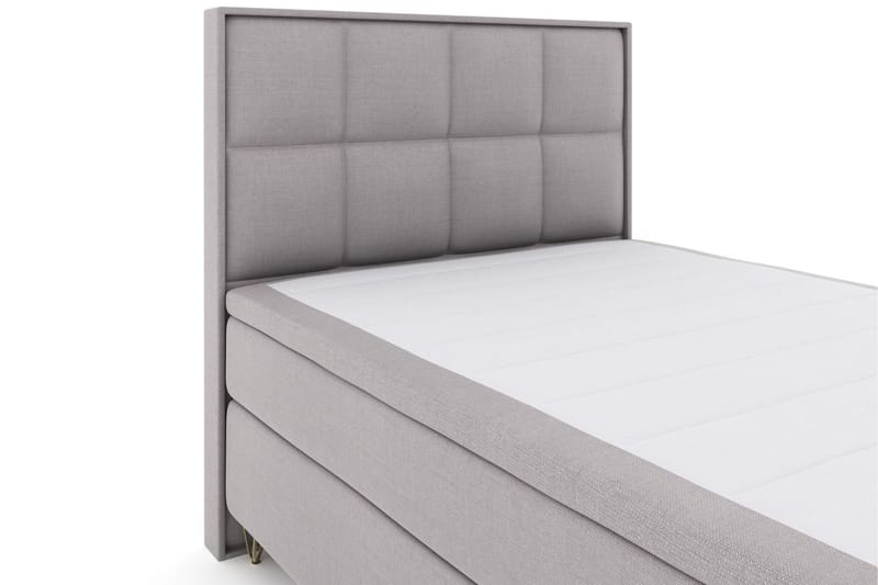 Select No 6 Komplett Sängpaket 140x200 F/M Memory/Pocket - Ljusgrå/Metall V-form - Möbler - Säng - Komplett sängpaket