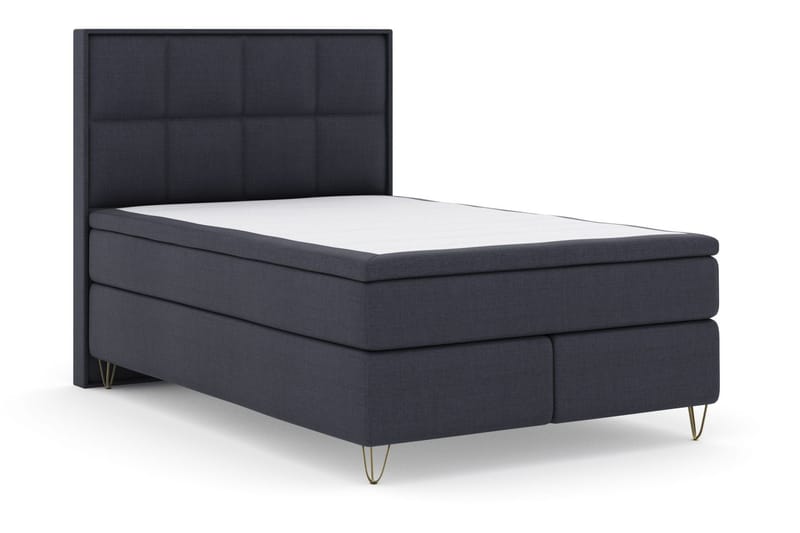 Select No 6 Komplett Sängpaket 160x200 F/M Latex/Memory - Blå/Metall V-form - Möbler - Säng - Komplett sängpaket