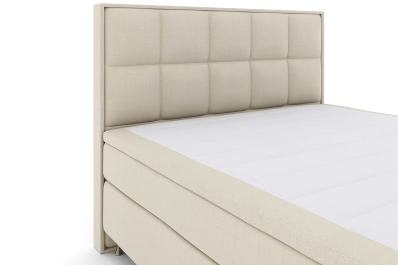 Select No 6 Komplett Sängpaket 210x210 Medium Latex/Memory - Beige/Guld - Komplett sängpaket - Kontinentalsäng - Dubbelsäng - Familjesäng