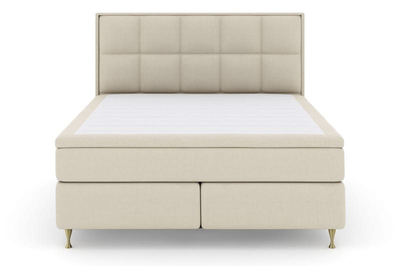 Select No 6 Komplett Sängpaket 210x210 Medium Latex/Memory - Beige/Guld - Komplett sängpaket - Kontinentalsäng - Dubbelsäng - Familjesäng