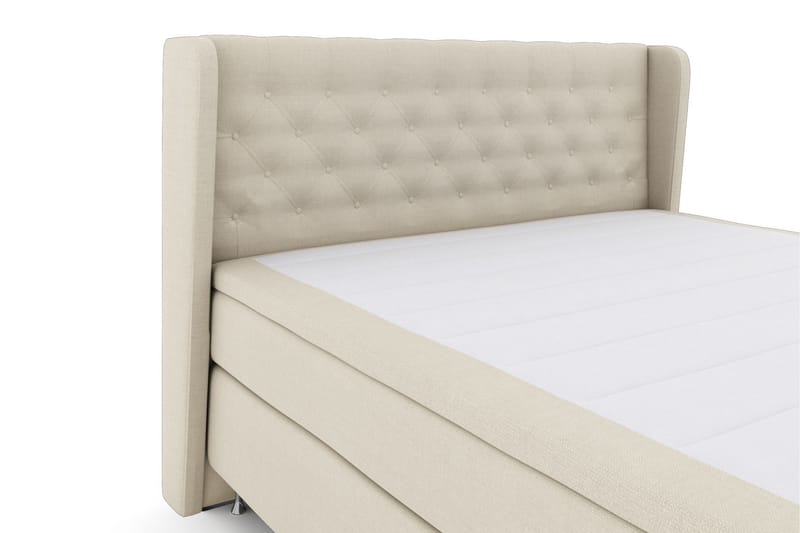 Select No 6 Komplett Sängpaket 210x210 Medium Latex/Memory - Beige/Silver - Komplett sängpaket - Kontinentalsäng - Dubbelsäng - Familjesäng