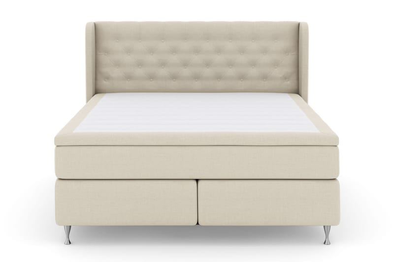 Select No 6 Komplett Sängpaket 210x210 Medium Latex/Memory - Beige/Silver - Komplett sängpaket - Kontinentalsäng - Dubbelsäng - Familjesäng