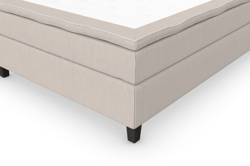 Superior Lyx Komplett Sängpaket 120 cm Beige - Svarta Ben - Möbler - Säng - Komplett sängpaket