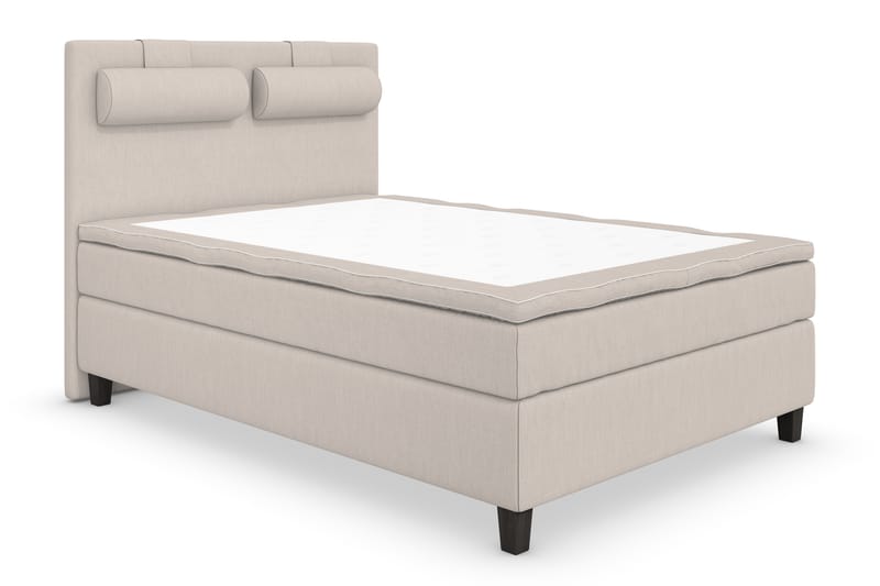 Superior Lyx Komplett Sängpaket 120 cm Beige - Svarta Ben - Möbler - Säng - Komplett sängpaket