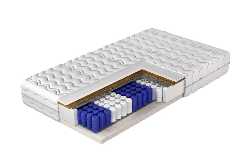 Acworth Resårmadrass 120x200 cm - Vit - Möbler - Säng - Madrasser - Resårmadrass & resårbotten