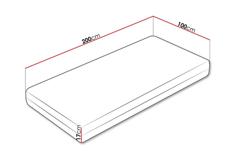 Arigna Resårmadrass 100x200 cm - Resårmadrass & resårbotten