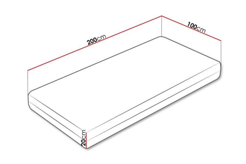 Arigna Resårmadrass 100x200 cm - Resårmadrass & resårbotten