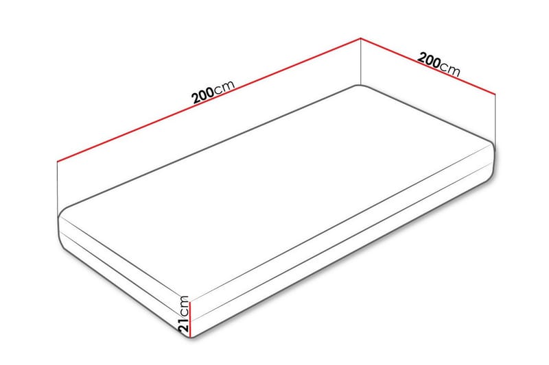 Arigna Resårmadrass 200x200 cm - Resårmadrass & resårbotten