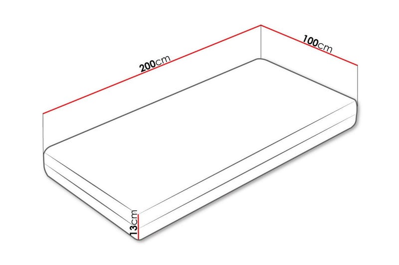 Arigna Skummadrass 100x200 cm - Skummadrass