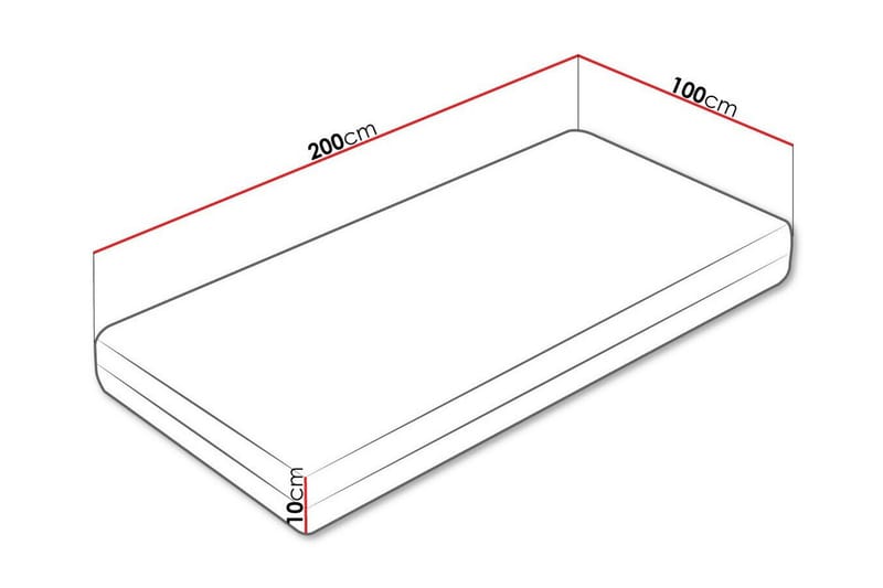 Arigna Skummadrass 100x200 cm - Skummadrass