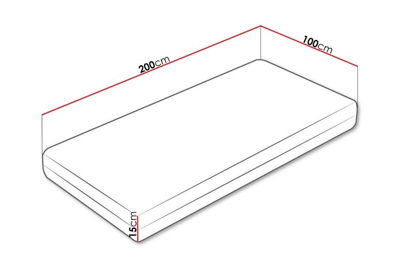 Arigna Skummadrass 100x200 cm - Skummadrass