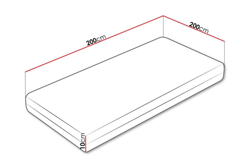 Arigna Skummadrass 200x200 cm - Skummadrass