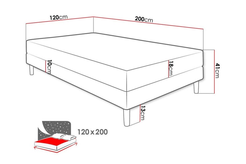 Midfeld Ramsäng 120x200 cm - Ramsäng