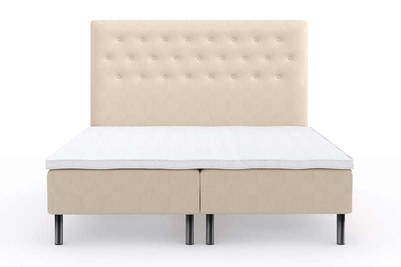 Wega Sängpaket Ramsäng 160x200 cm - Beige - Komplett sängpaket - Ramsäng