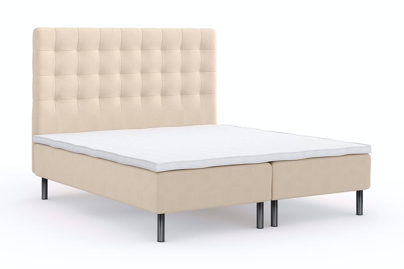 Wega Sängpaket Ramsäng 160x200 cm - Beige - Komplett sängpaket - Ramsäng