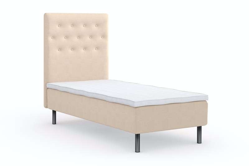 Wega Sängpaket Ramsäng 90x200 cm - Beige - Komplett sängpaket - Ramsäng