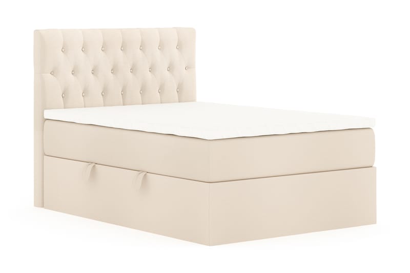 Boxy Box Bed 140x200 cm - Beige - Sängar med förvaring - Dubbelsäng