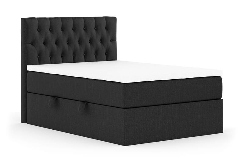 Boxy Box Bed 140x200 cm - Svart - Sängar med förvaring - Dubbelsäng