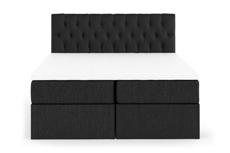 Boxy Box Bed 160x200 cm - Svart - Dubbelsäng med förvaring - Sängar med förvaring - Dubbelsäng