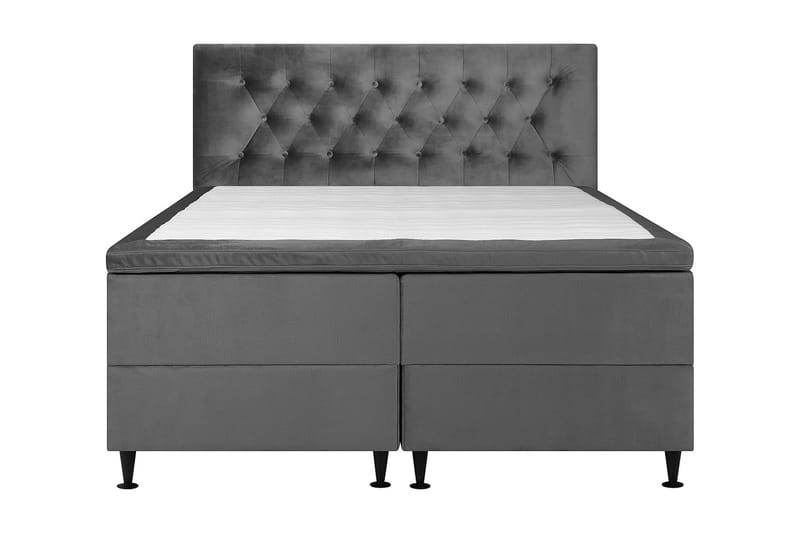 Happy Plus Sängpaket Förvaringssäng 160x200 cm  - Grå - Komplett sängpaket - Sängar med förvaring - Dubbelsäng - Familjesäng