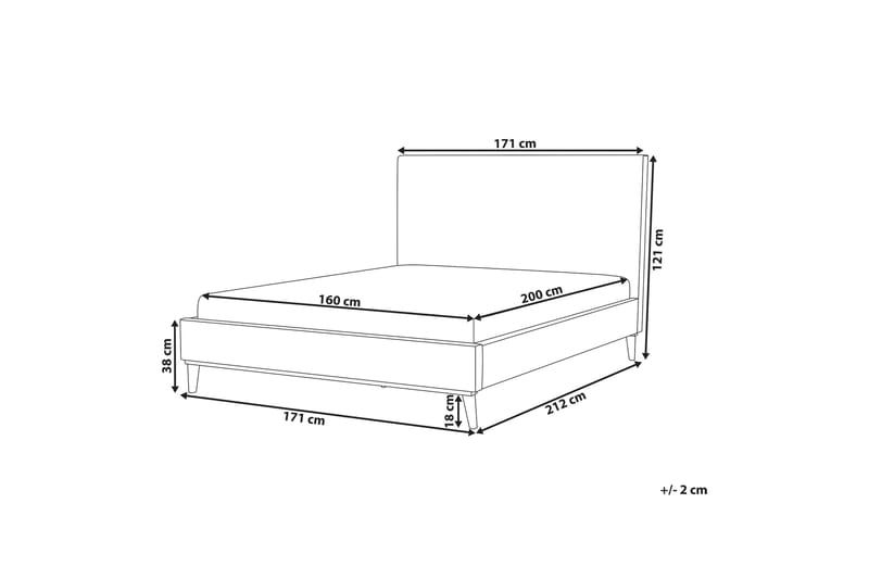 Bayonne Dubbelsäng 160 | 200 cm - Grön - Möbler - Säng - Sängram & sängstomme