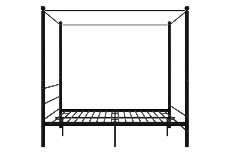 Himmelsäng svart metall 180x200 cm - Svart - Möbler - Säng - Sängram & sängstomme