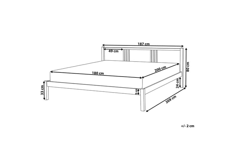 Newbegin Dubbelsäng 180x200 - Vit - Möbler - Säng - Sängram & sängstomme