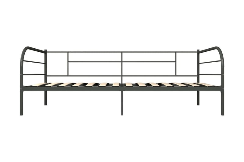 Ram dagbädd grå metall 90x200 cm - Grå - Sängram & sängstomme