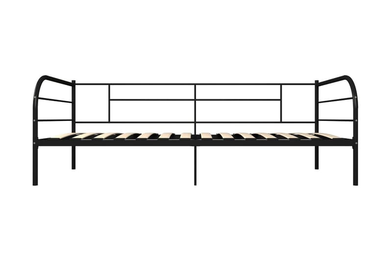 Ram dagbädd svart metall 90x200 cm - Svart - Möbler - Säng - Sängram & sängstomme