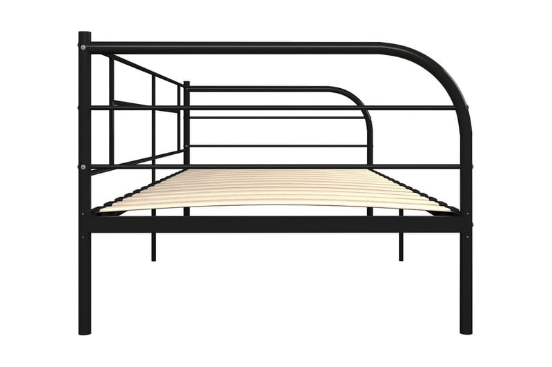 Ram dagbädd svart metall 90x200 cm - Svart - Möbler - Säng - Sängram & sängstomme