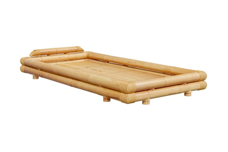 Sängram bambu 90x200 cm - Brun - Sängram & sängstomme