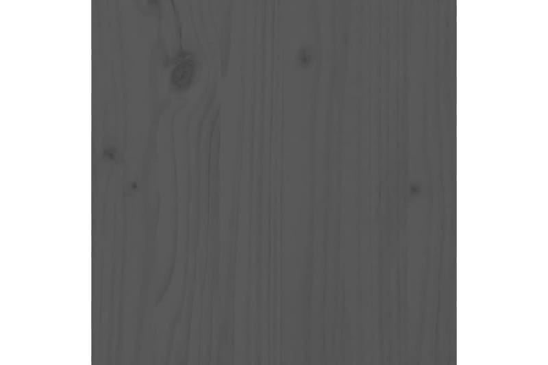 Sängram grå massiv furu 150x200 cm - Grå - Sängram & sängstomme