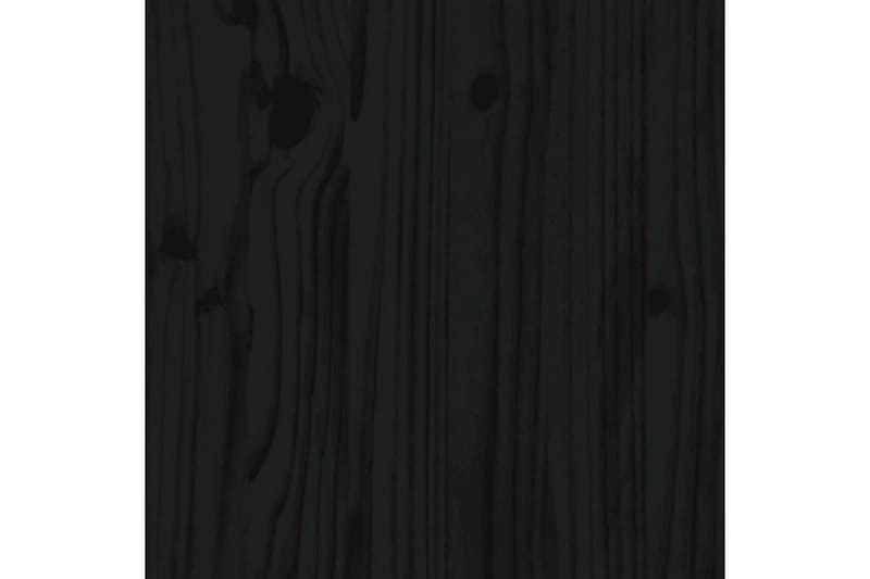 Sängram svart massivt trä 100x200 cm - Svart - Sängram & sängstomme