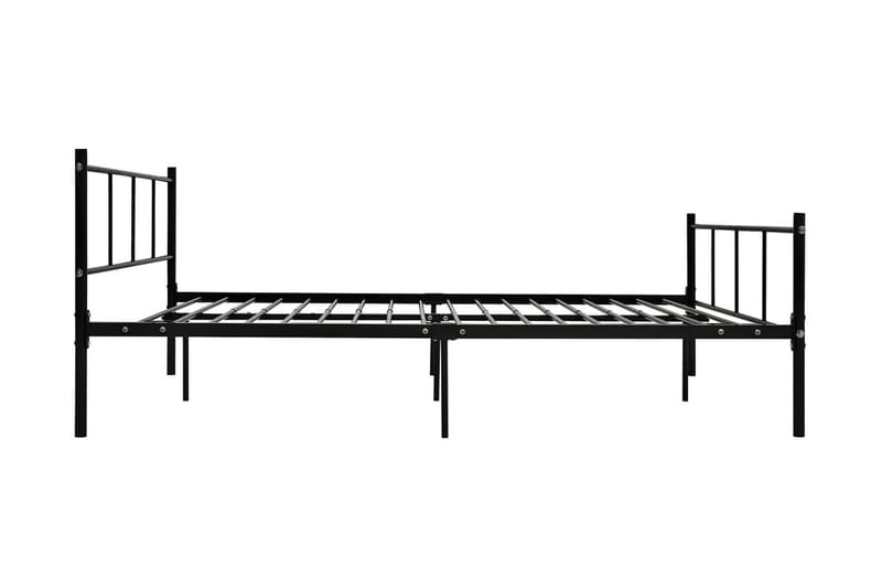 Sängram svart metall 160x200 cm - Svart - Sängram & sängstomme