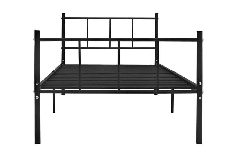 Sängram svart metall 90x200 cm - Svart - Möbler - Säng - Sängram & sängstomme