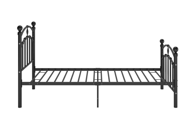 Sängram svart metall 90x200 cm - Svart - Sängram & sängstomme