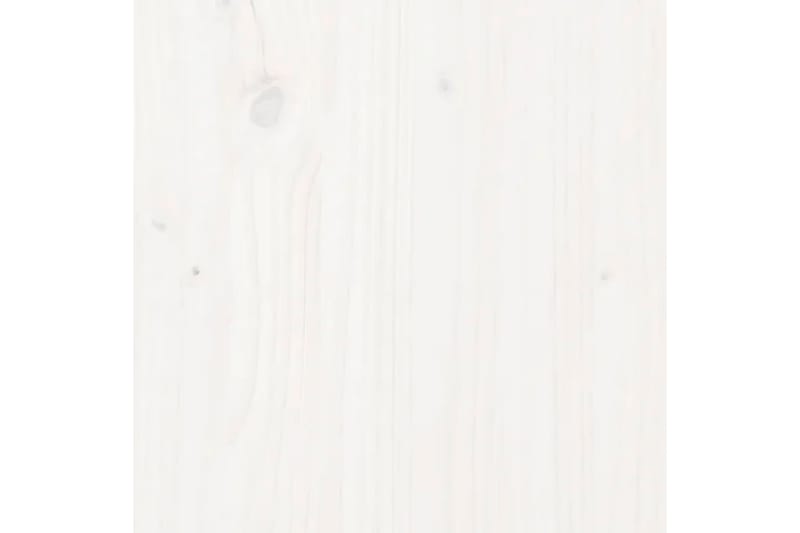 Sängram vit massivt trä 150x200 cm - Vit - Sängram & sängstomme