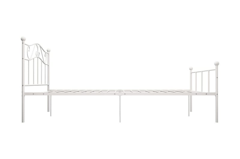 Sängram vit metall 120x200 cm - Vit - Möbler - Säng - Sängram & sängstomme