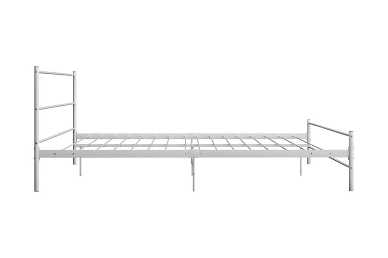 Sängram vit metall 180x200 cm - Vit - Möbler - Säng - Sängram & sängstomme