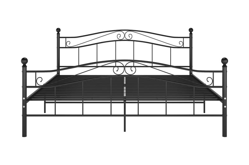 Sängram svart metall 180x200 cm - Svart - Möbler - Säng - Sängram & sängstomme