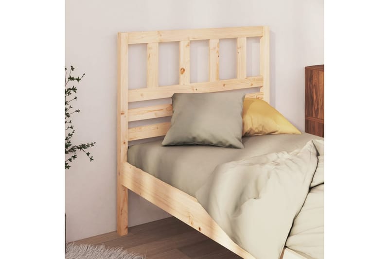 Sänggavel 96x4x100 cm massiv furu - Brun - Sänggavlar & huvudgavlar