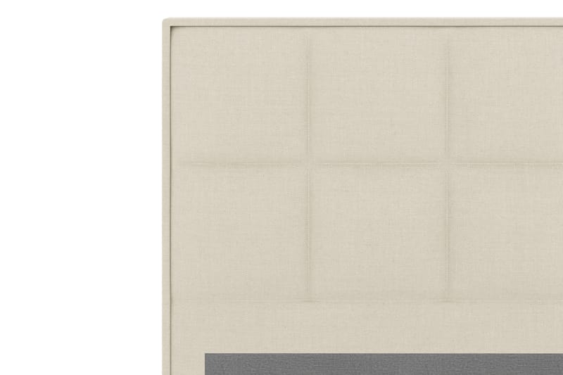 Select Rutig Sänggavel 160 cm - Beige - Sänggavlar & huvudgavlar