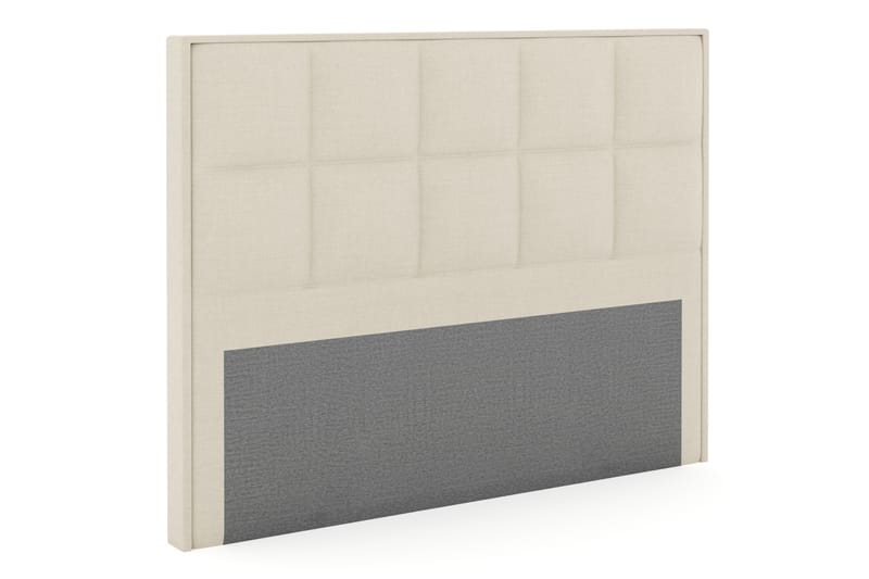 Select Rutig Sänggavel 210 cm - Beige - Sänggavlar & huvudgavlar