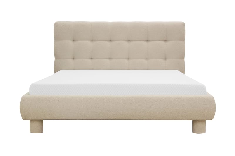 Teddy Komplett Sängpaket Sängram med Madrass 120x200 cm - Beige - Möbler - Säng - Komplett sängpaket