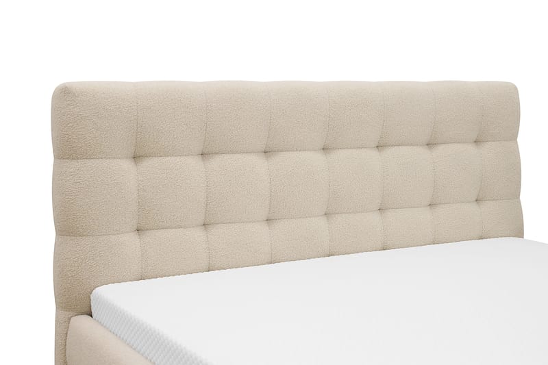 Teddy Komplett Sängpaket Sängram med Madrass 160x200 cm - Beige - Möbler - Säng - Komplett sängpaket