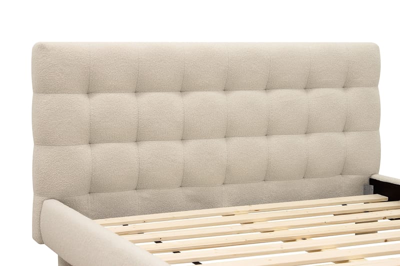 Teddy Komplett Sängpaket Sängram med Madrass 160x200 cm - Beige - Möbler - Säng - Komplett sängpaket